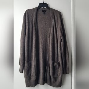 Aqua Cashmere Open Front Cardigan Sweater Size Small